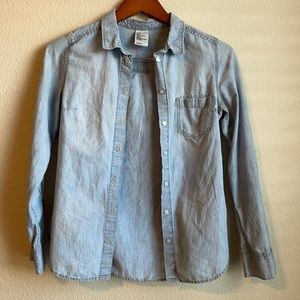 Denim button up
